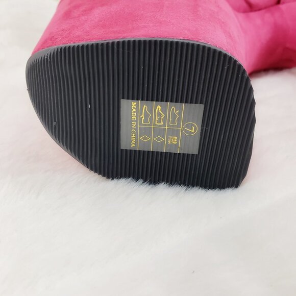 Flamingo 1050 Hot Pink 8" High Heel Calf Boots - Picture 12 of 12